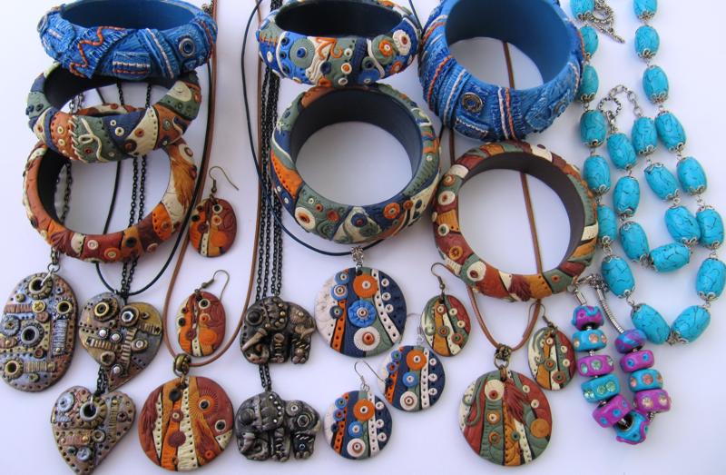 Foto de bijuteria de argila de polímero