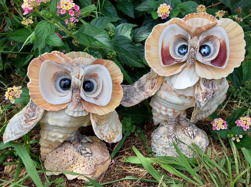 Foto os souvenirs de Portugal - estatuetas de conchas